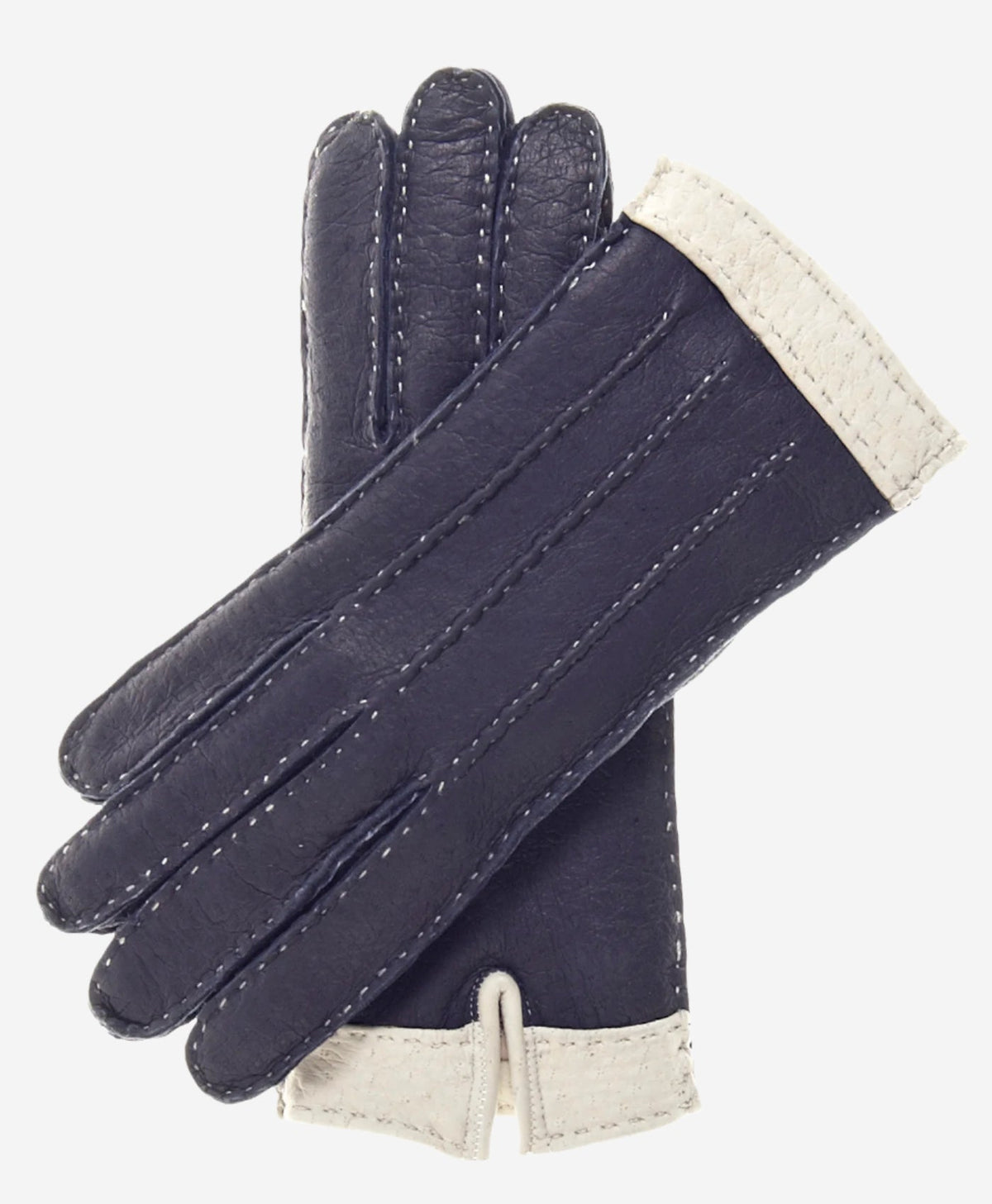 CA4384 (navy) - Women’s Italian peccary gloves with cashmere lining — photo 1 of 9