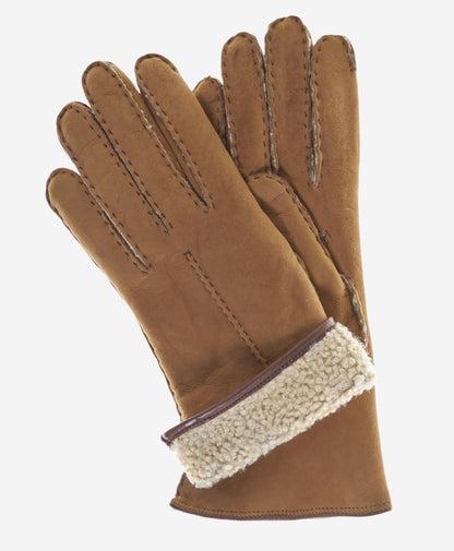 CA4465 (hazel) - Women’s handsewn Italian sueded lamb shearling gloves — photo 2 of 10