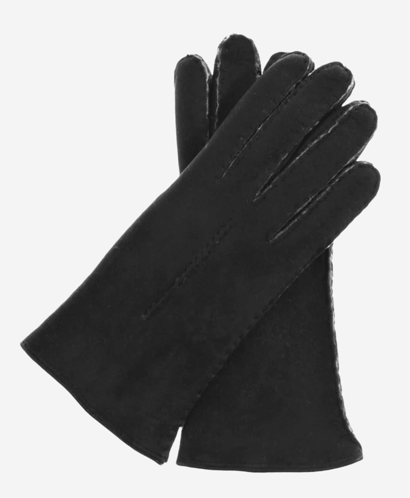 CA4465 (black) – Women’s handsewn Italian sueded lamb shearling gloves — photo 1 of 8