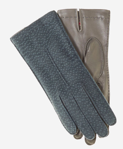 CA4538 (blue) – Handsewn Italian carpincho women's dress gloves with cashmere lining — photo 1 of 8
