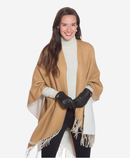 CA4661 (black) - Women’s Italian handsewn deerskin gloves with cashmere lining and distinctive strap and buckle — photo 2 of 10