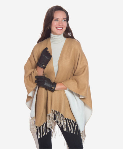 CA4661 (black) - Women’s Italian handsewn deerskin gloves with cashmere lining and distinctive strap and buckle — photo 4 of 10