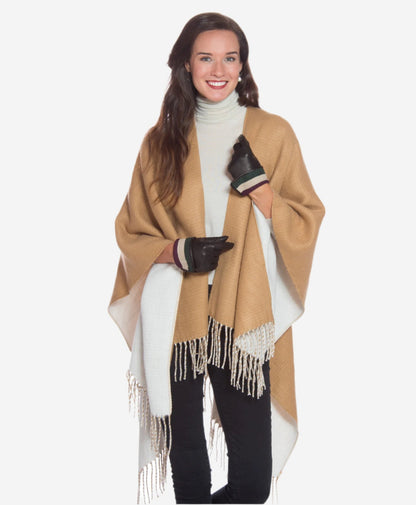 CA4661 (black) - Women’s Italian handsewn deerskin gloves with cashmere lining and distinctive strap and buckle — photo 5 of 10