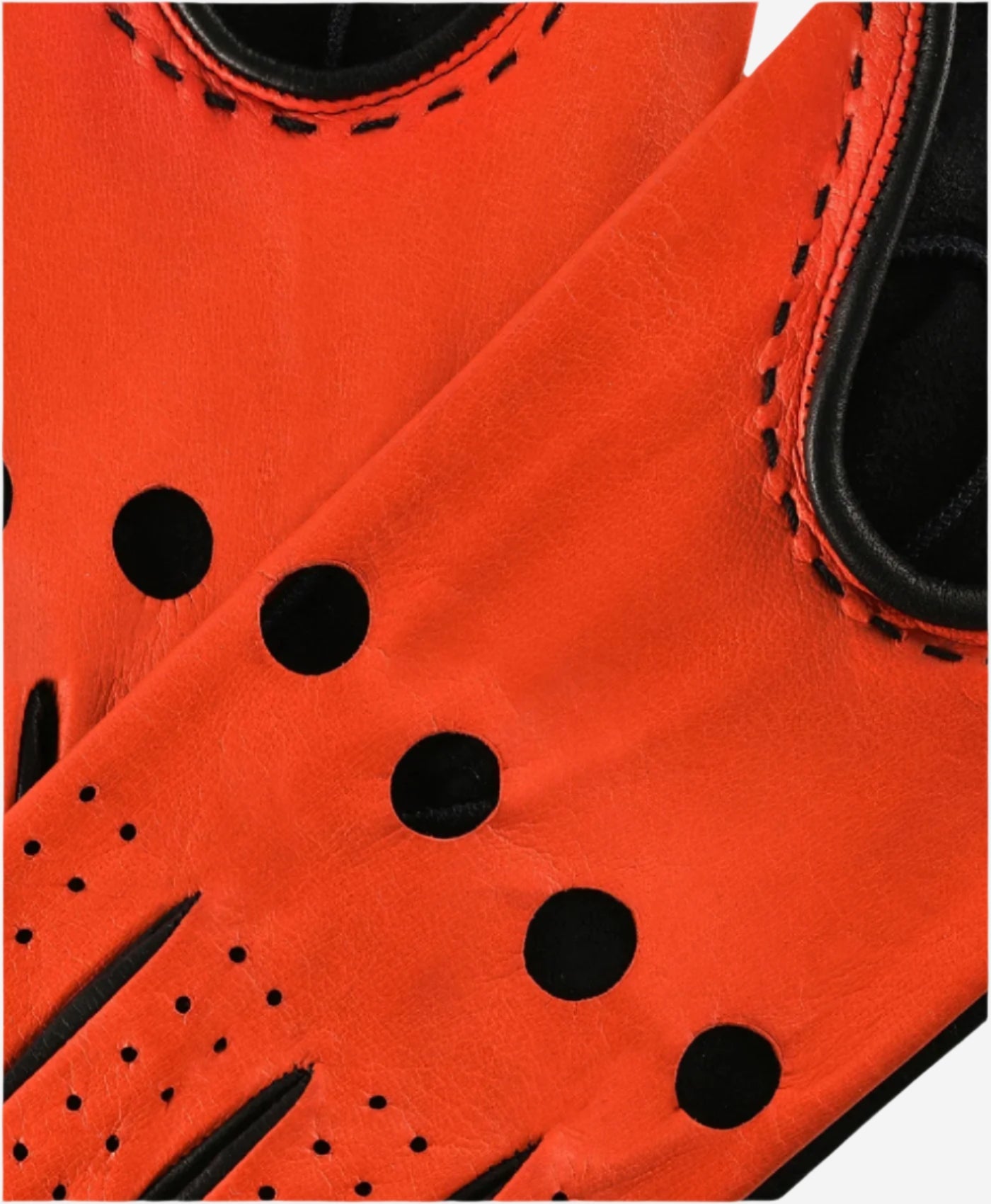 CA4918 (black/red) - Women’s unlined Italian lambskin driving gloves with ventilation holes — photo 3 of 9