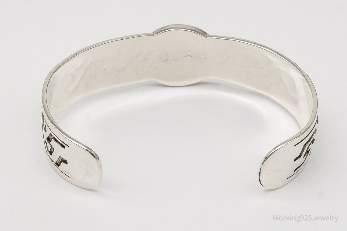Vintage Escorcia Mexico Mayan Calendar Sterling Silver Cuff Bracelet – 41.4 g Estate Jewelry — photo 7 of 10