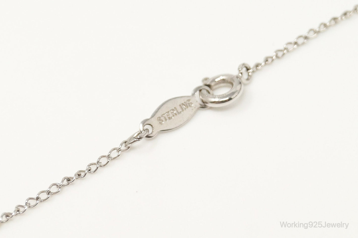 Vintage Star Sapphire Sterling Silver Necklace – Estate Jewelry