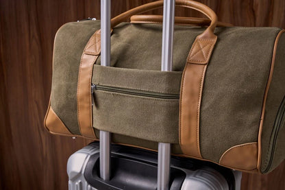 Personalized Weekender Bag with Shoes Compartment, Embroidered Travel Bag
