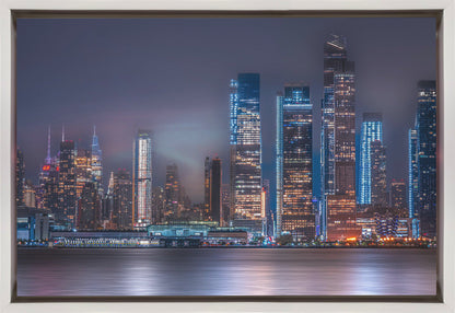 Manhattan Skyline Canvas Print | New York City Night Sky Wall Art
