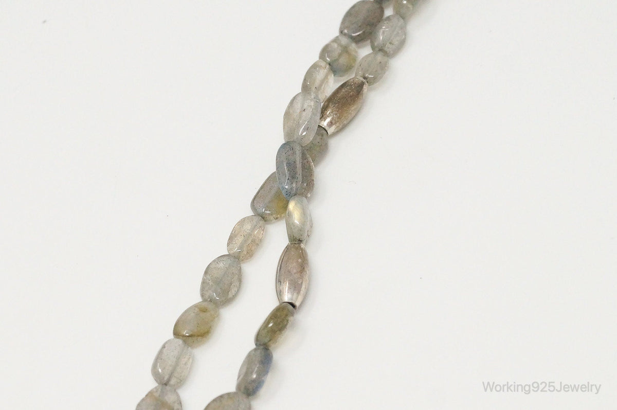Designer RLM Studios Robert Lee Morris Labradorite Sterling Silver Necklace