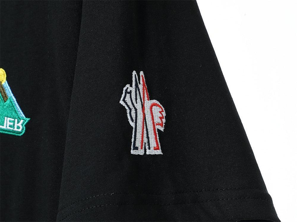 Moncler T-Shirt Without Collar 'Black'