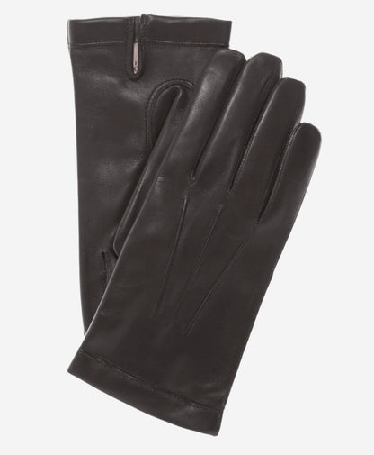 CC3001 (black) - Men's Italian cashmere lined leather gloves — photo 2 of 9