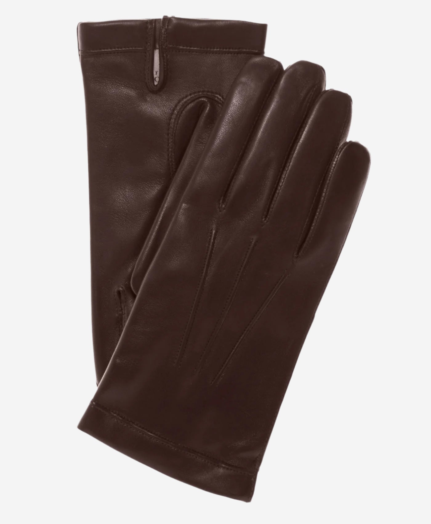 CC3001 (brown) - Men's Italian cashmere lined leather gloves — photo 2 of 9