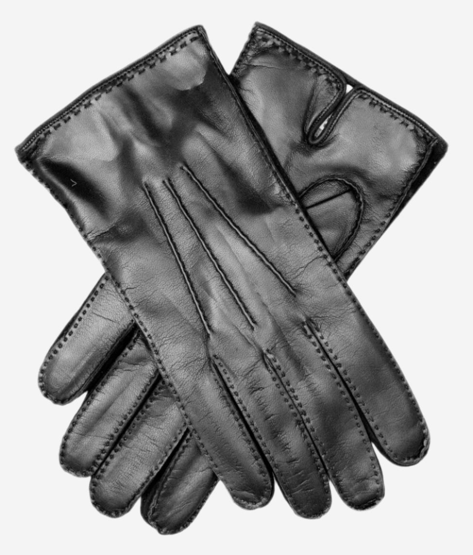 CC3104 (black) - Men's Italian handsewn cashmere lined leather gloves — photo 2 of 9