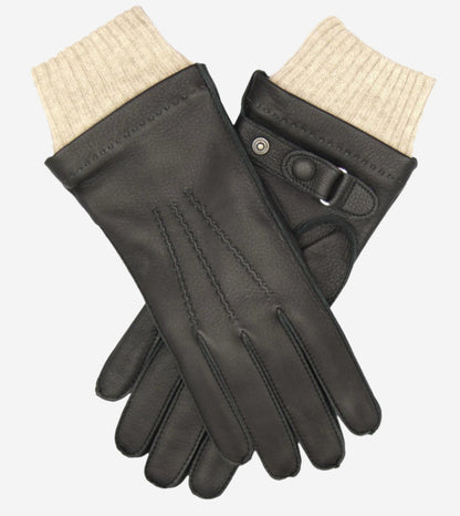 CC3115 (black) - Men's Italian deerskin leather gloves with cashmere lining — photo 1 of 9