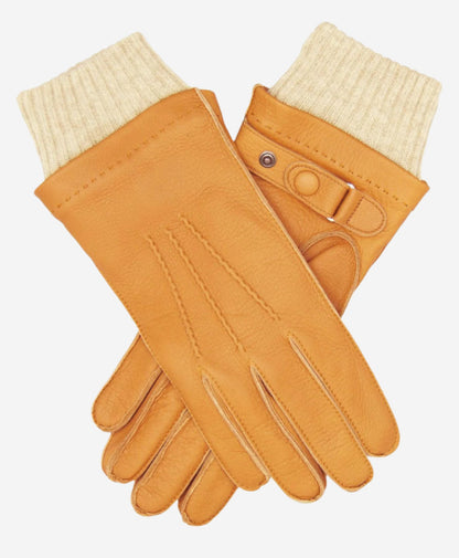 CC3115 (saddle) - Men's Italian deerskin leather gloves with cashmere lining — photo 1 of 10