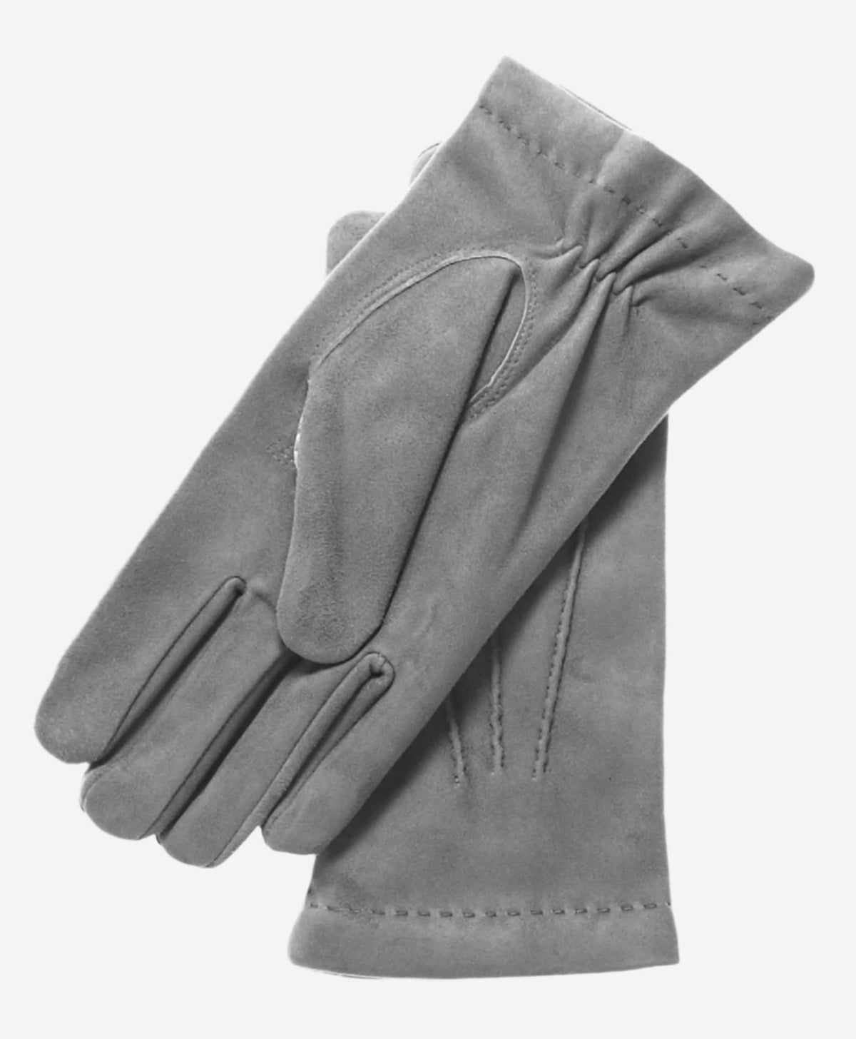 CC3117 (grey) - Men's Italian cashmere lined suede formal dress gloves — photo 1 of 8