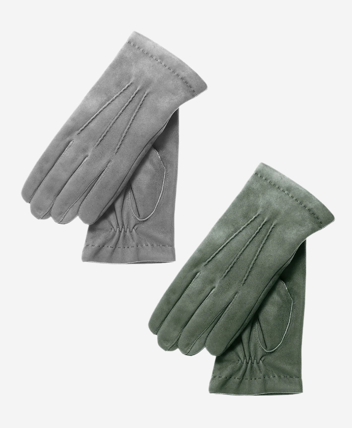 CC3117 (slate) - Men's Italian cashmere lined suede formal dress gloves — photo 2 of 8