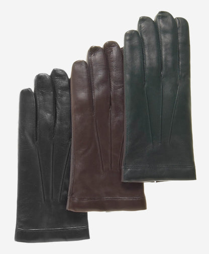 CC3301 (black) - Men’s Italian cashmere lined touchscreen leather gloves — photo 5 of 10