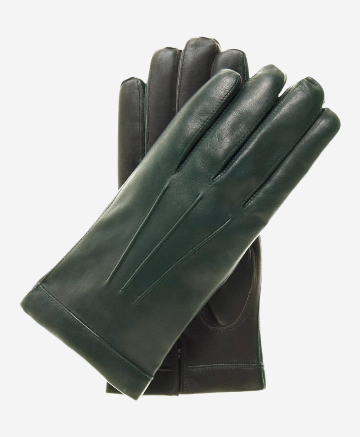 CC3301 (hunter) - Men’s Italian cashmere lined touchscreen leather gloves — photo 1 of 9