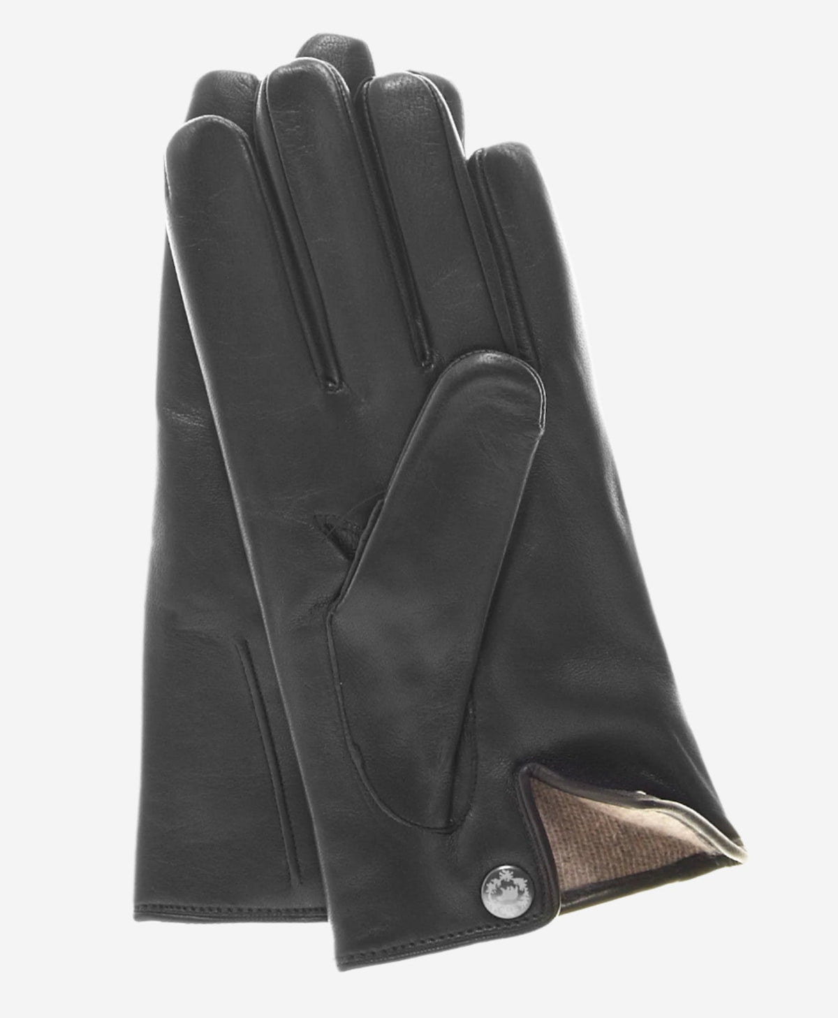CC3341 (black) - Men's Italian cashmere lined leather gloves — photo 3 of 9