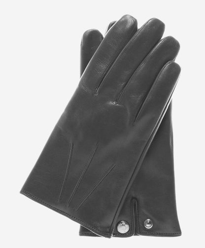 CC3341 (black) - Men's Italian cashmere lined leather gloves — photo 1 of 9