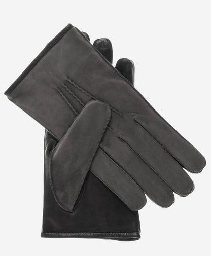 CC3434 (grey) - Men’s Italian suede and lambskin gloves with cashmere lining — photo 1 of 8