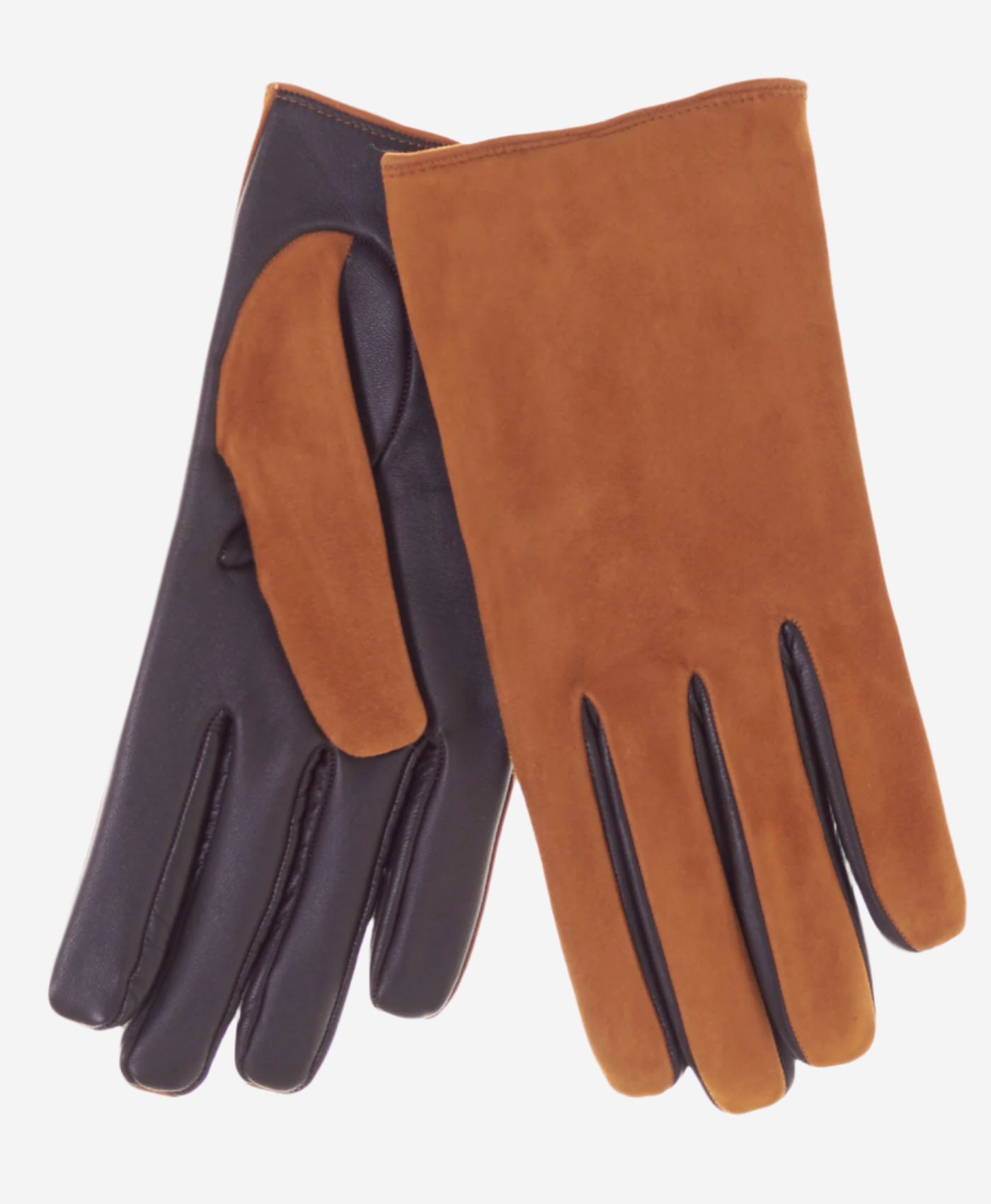 CC3556 (camel) - Men’s Italian touchscreen suede and lambskin gloves with cashmere lining — photo 1 of 8