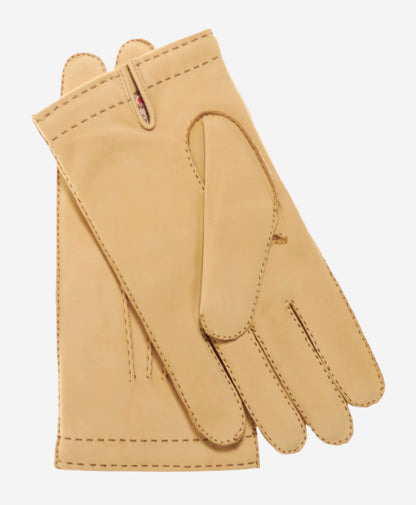 CC3630 (natural) - Men’s handsewn Italian cashmere lined nubuck gloves — photo 2 of 10