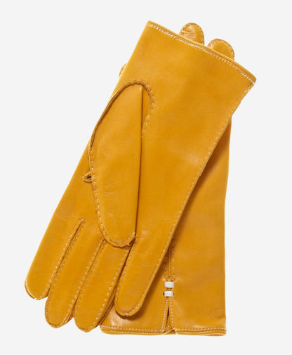 CC4301 (canary) - Women’s handsewn Italian cashmere lined leather gloves — photo 2 of 8
