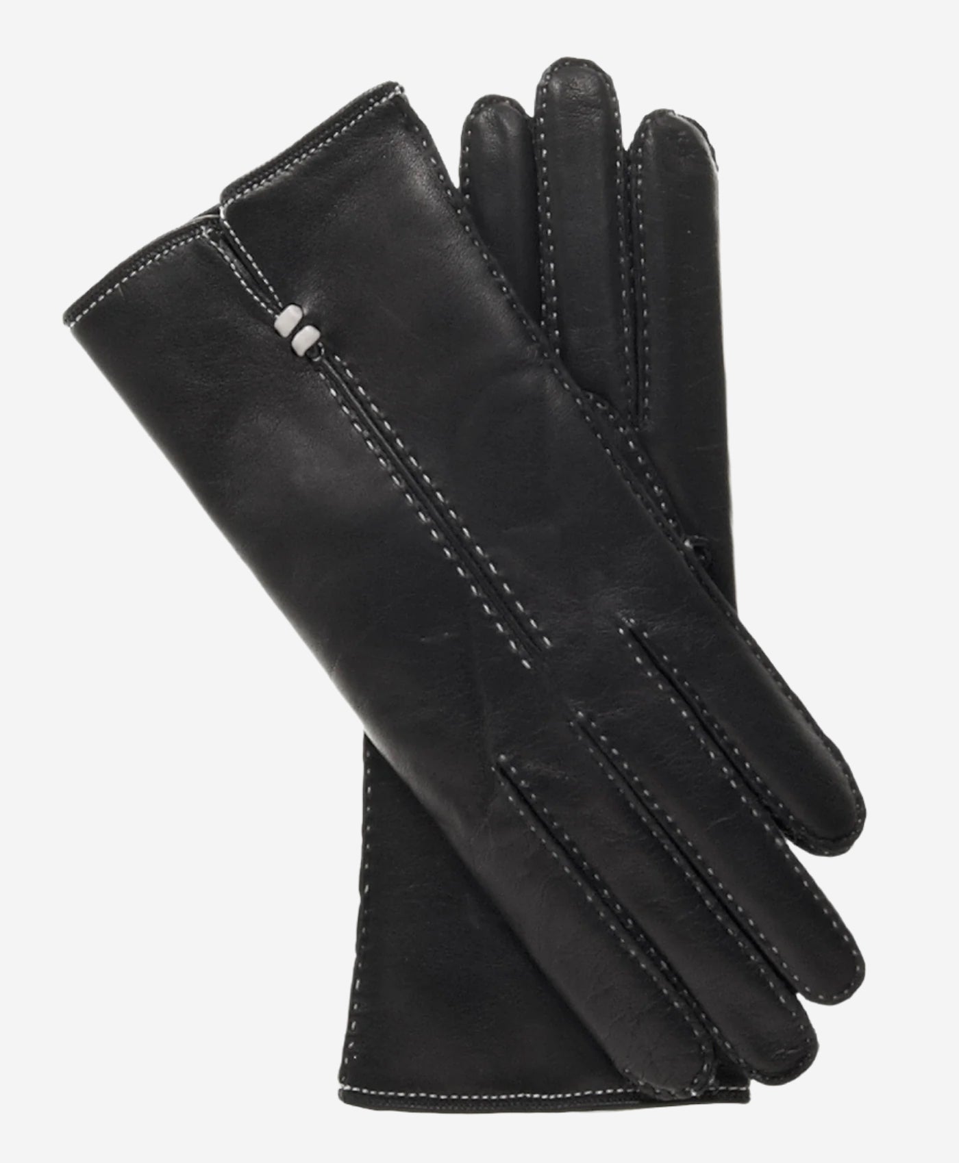 CC4301 (black) - Women’s handsewn Italian cashmere lined leather gloves — photo 2 of 8