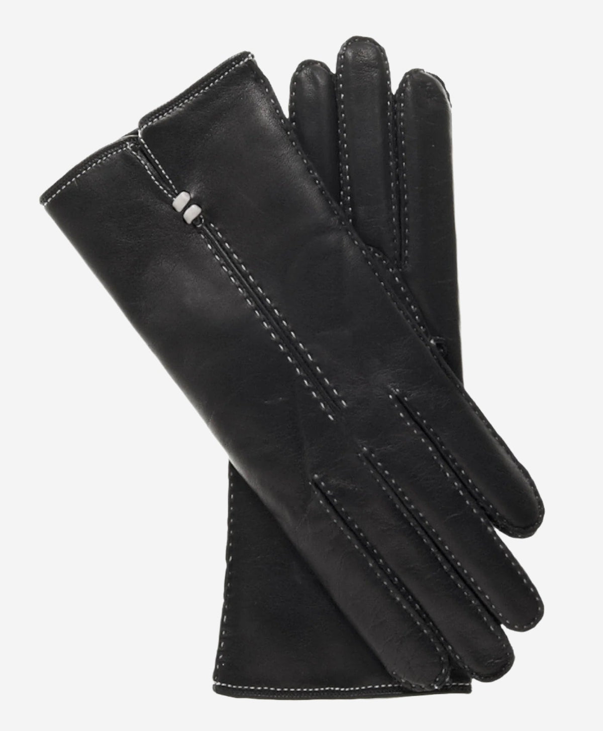 CC4301 (black) - Women’s handsewn Italian cashmere lined leather gloves — photo 2 of 8