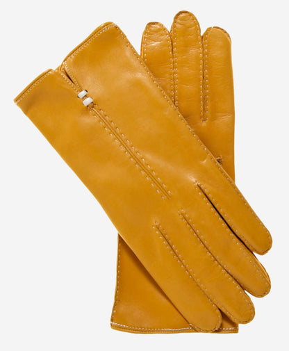 CC4301 (canary) - Women’s handsewn Italian cashmere lined leather gloves — photo 1 of 8