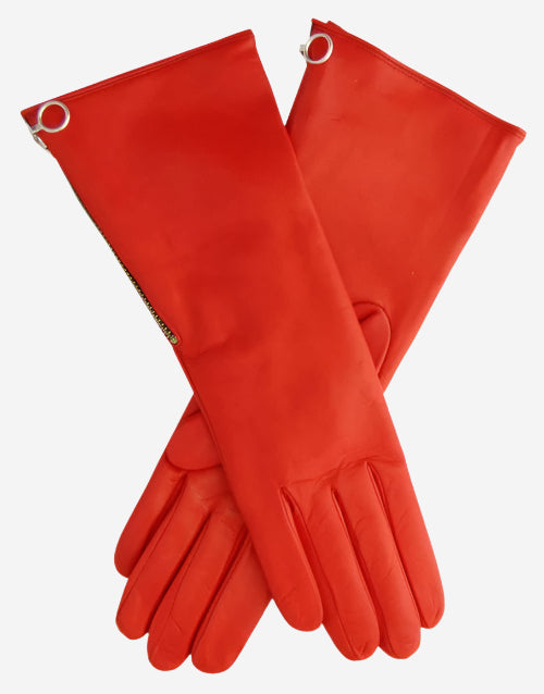 CC4879W4 (red) - “4-button length” Italian cashmere lined gloves with side zipper — photo 2 of 10