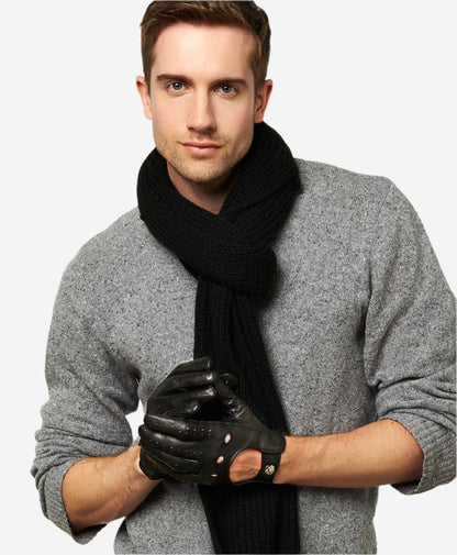 CD3020 (black) - Men’s Italian lambskin leather driving gloves — photo 3 of 8