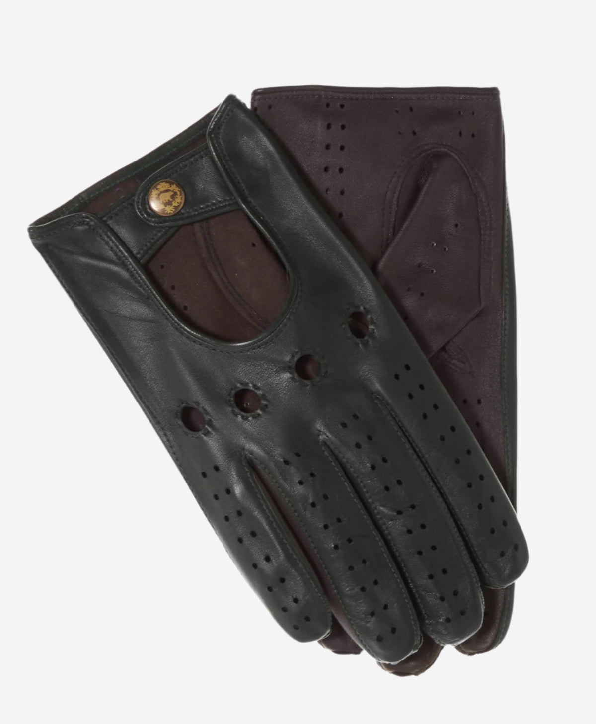 Umberto (hunter brown) - Italian lambskin leather driving gloves & touchscreen feature — photo 1 of 7