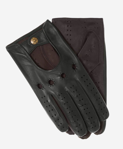 Umberto (hunter brown) - Italian lambskin leather driving gloves & touchscreen feature — photo 1 of 7