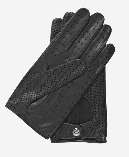 CD3466 (black) - Men’s Italian ventilated leather driving gloves — photo 2 of 9