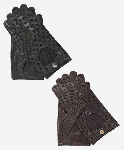 CD3466 (black) - Men’s Italian ventilated leather driving gloves — photo 4 of 9