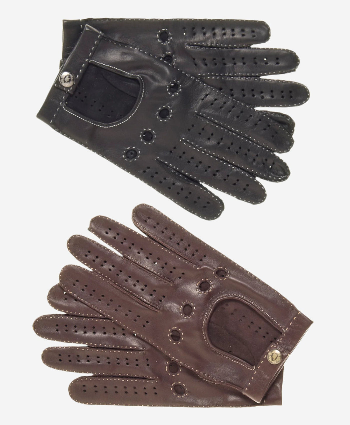 CD3501 (black) - Men’s handsewn Italian lambskin leather driving gloves — photo 4 of 9