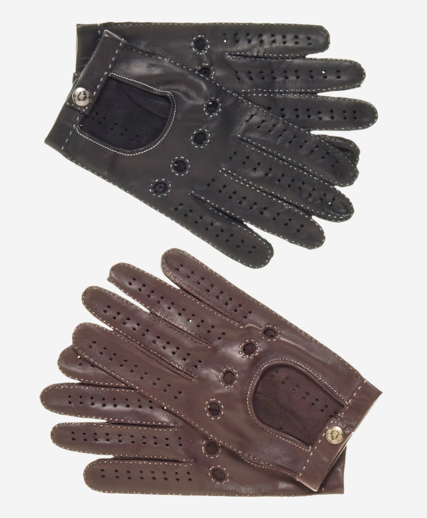 CD3501 (black) - Men’s handsewn Italian lambskin leather driving gloves — photo 4 of 9