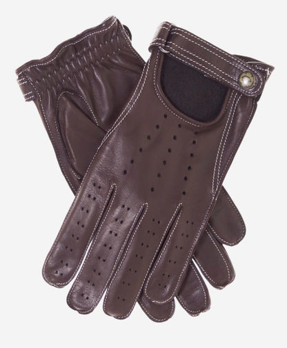 CD3528 (brown) -Men’s Italian leather driving gloves with cashmere lining — photo 3 of 10