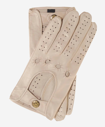 CD4010 (cream) - Women’s Italian leather driving gloves — photo 1 of 7