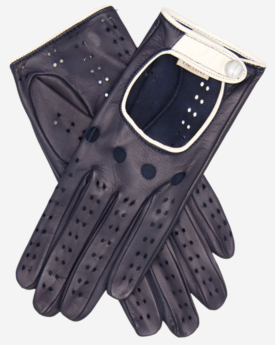 CD4134 (navy) - Women's Italian lambskin driving gloves — photo 2 of 10