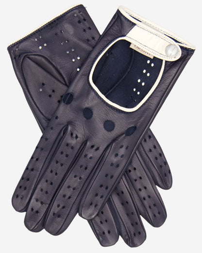 CD4134 (navy) - Women's Italian lambskin driving gloves — photo 2 of 10