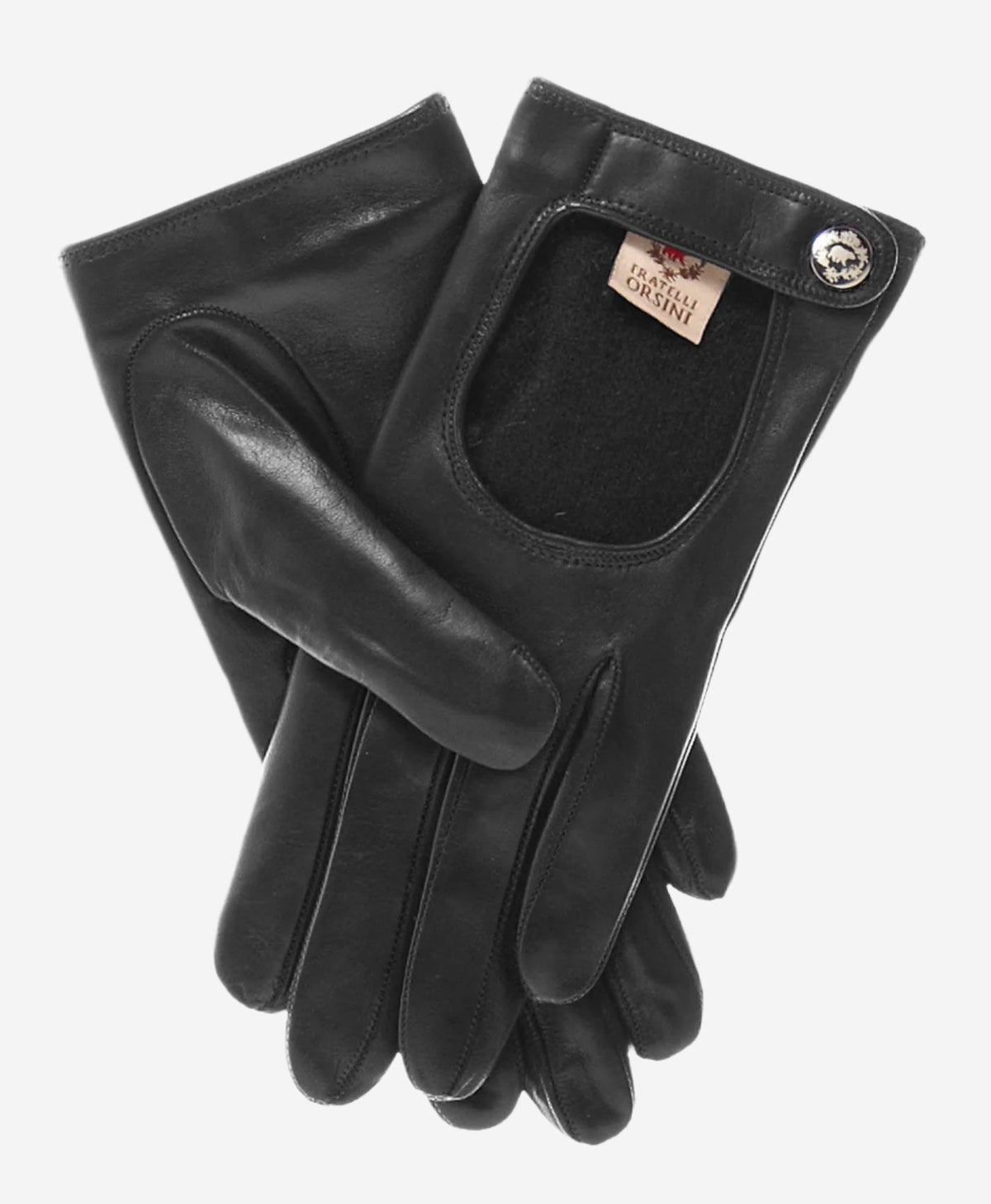 CD4136 (black) - Women’s Italian winter leather driving gloves with cashmere lining — photo 2 of 9