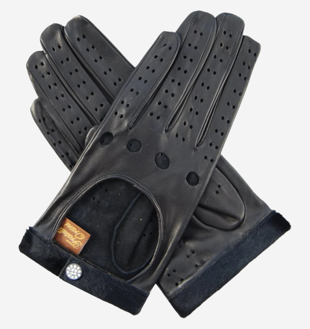 CD4201 (black) - Women’s elegant Italian lambskin driving gloves — photo 1 of 8