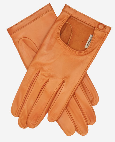 CD4244 (tangerine) - Women’s classico Italian lambskin driving gloves — photo 1 of 7