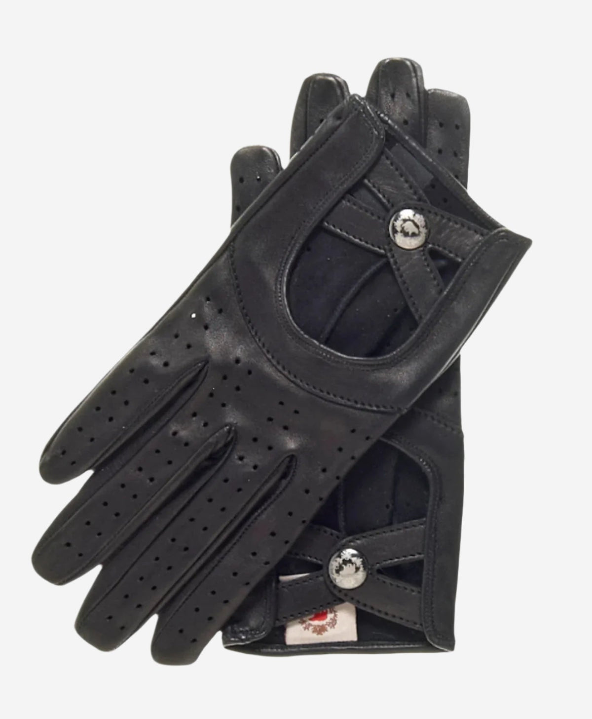 CD4378 (black) - Women's Sporty Italian Leather Driving Gloves — photo 1 of 7