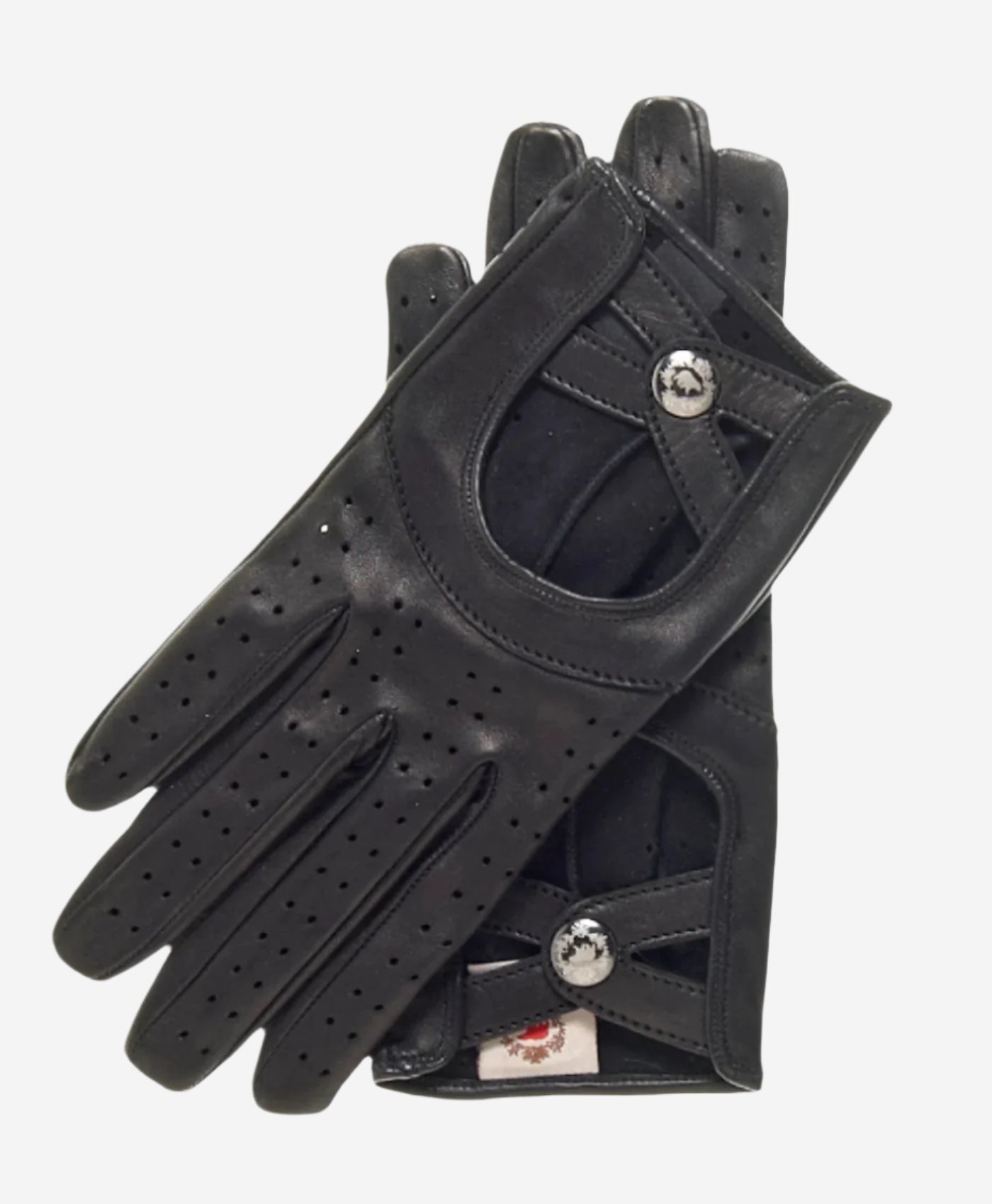CD4378 (black) - Women's Sporty Italian Leather Driving Gloves — photo 1 of 7