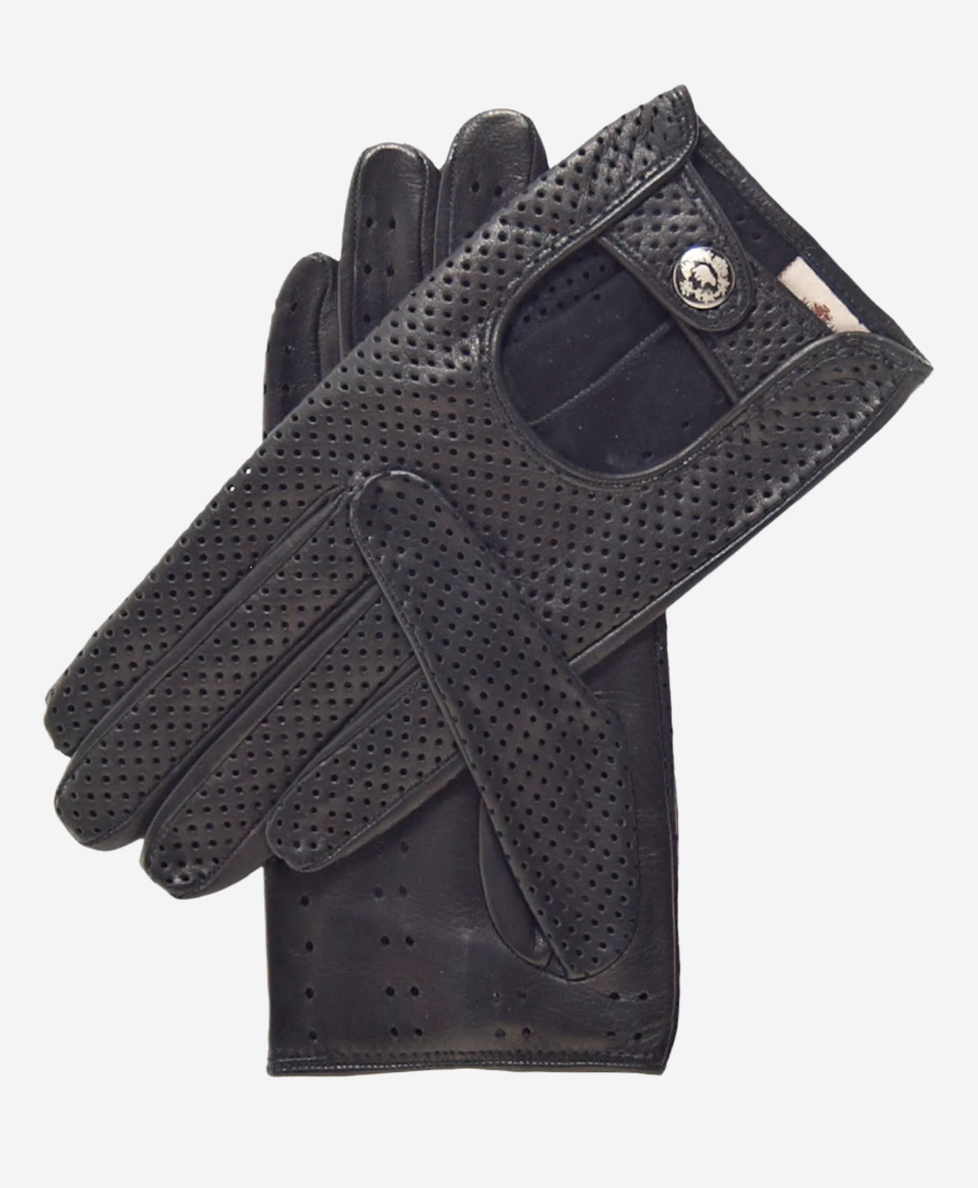 CD4466 (black) - Women’s Italian ventilated leather driving gloves — photo 1 of 7